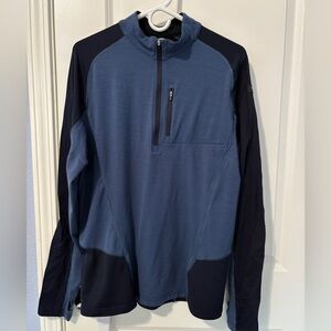 Decathlon Forclaz Merino Wool Men's Quarter Zip Size Large